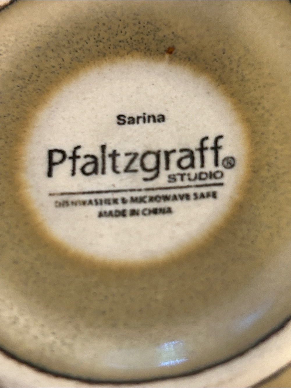Pfaltzgraff Ceramic Floral Coffee Mugs Set - Beige with Red Flower (Set of 5) - Picture 7 of 9